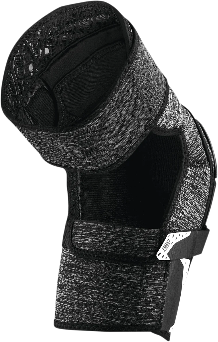 100% Fortis Knee Guards - Heather Gray/Black - L/XL 70007-00004 - Image 2