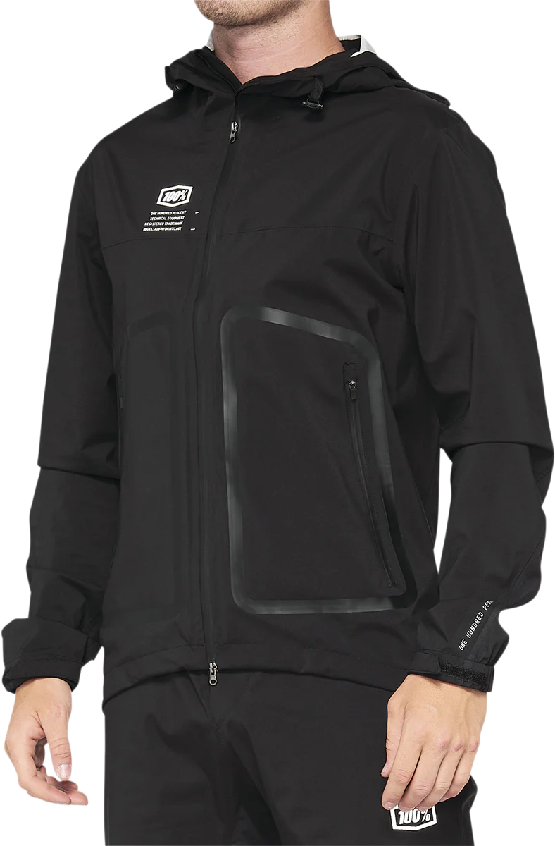 100% Hydromatic Jacket - Black - Large 40039-00002 - Image 2