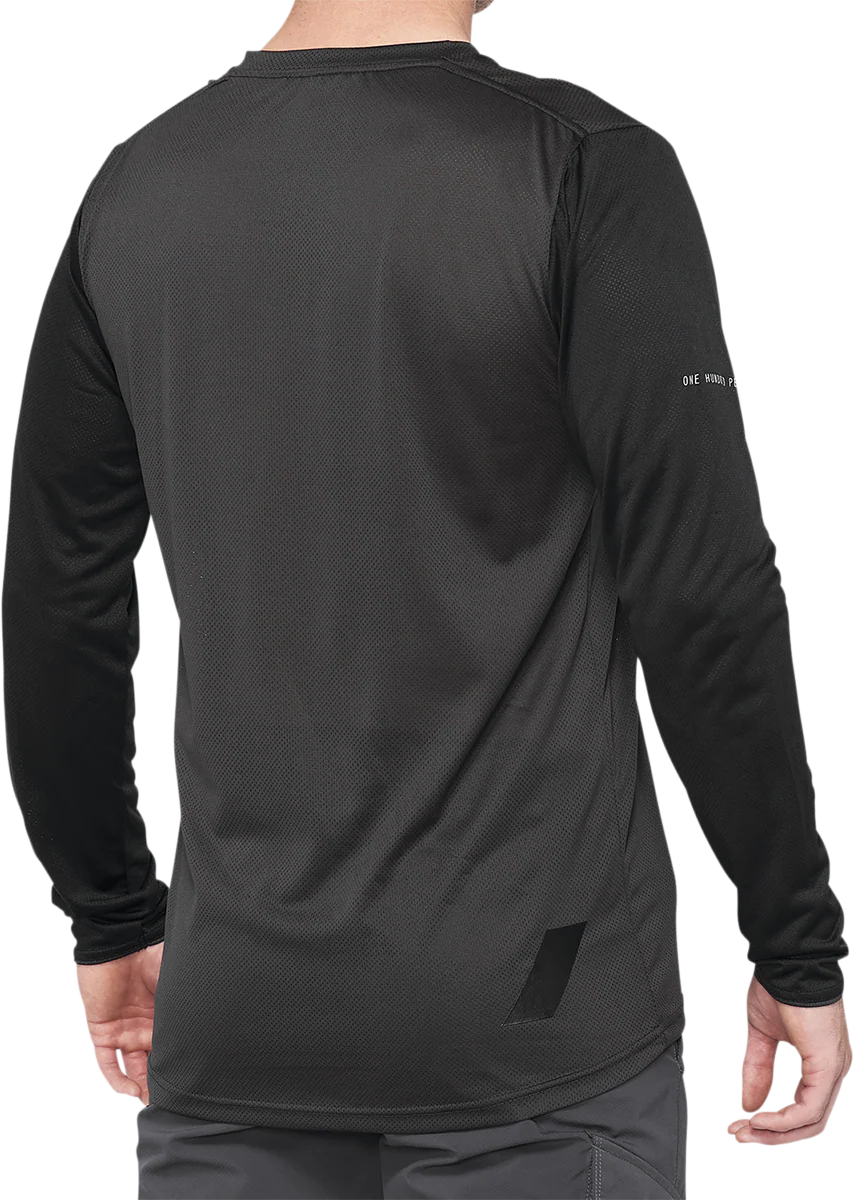 100% Ridecamp Long-Sleeve Jersey - Black/Charcoal - XL 40028-00003