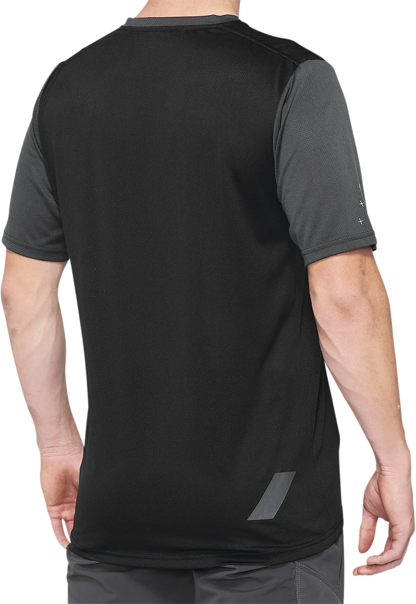 100% Ridecamp Short-Sleeve Jersey - Charcoal/Black - XL 40027-00008