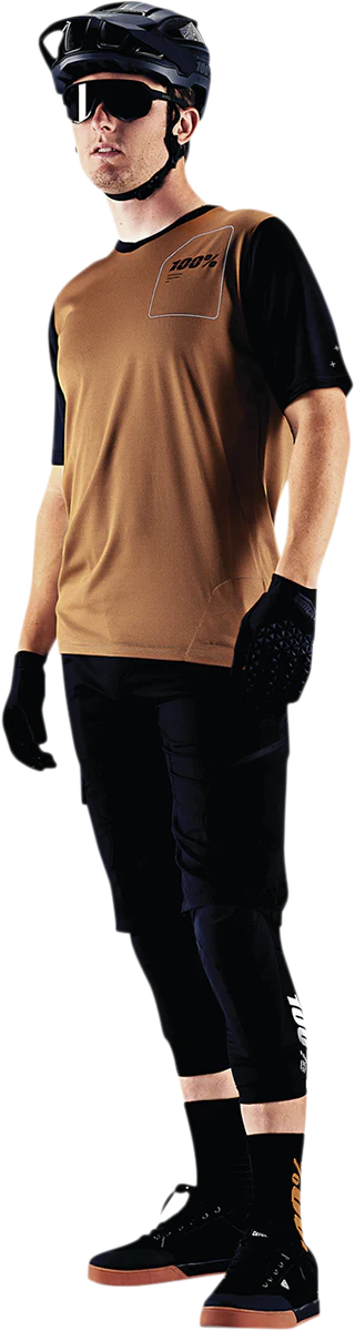 100% Ridecamp Short-Sleeve Jersey - Terracotta/Black - XL 40027-00018