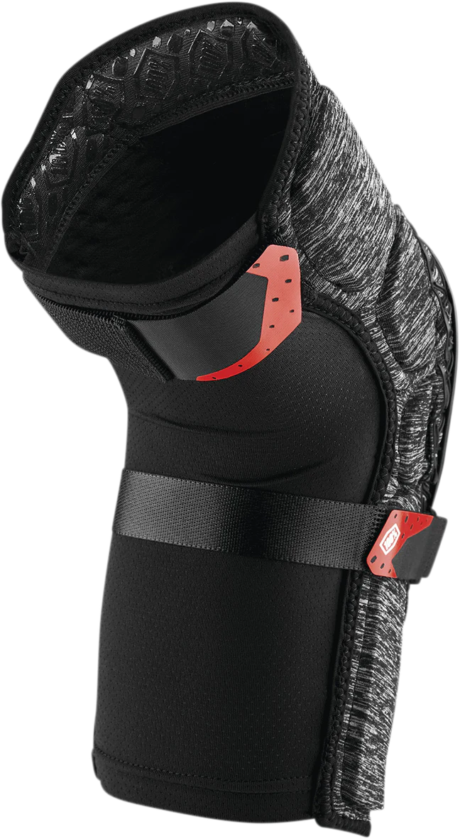100% Surpass Knee Guards - Heather Gray/Black - Medium 70009-00006 - Image 2