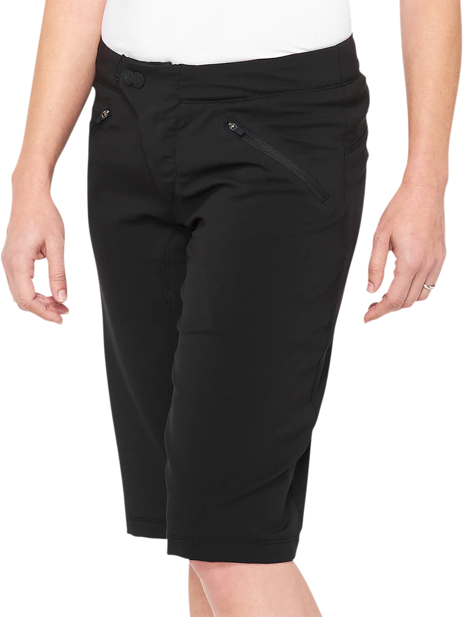 100% Women's Ridecamp Shorts - Black - XL 40037-00003 - Image 2