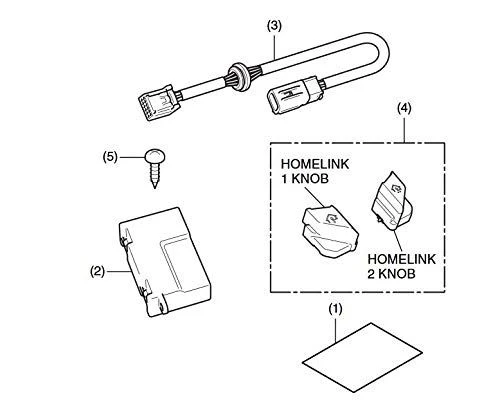 2018-2026 HONDA GOLDWING HOMELINK - 08U77-MKC-A00 - Image 2