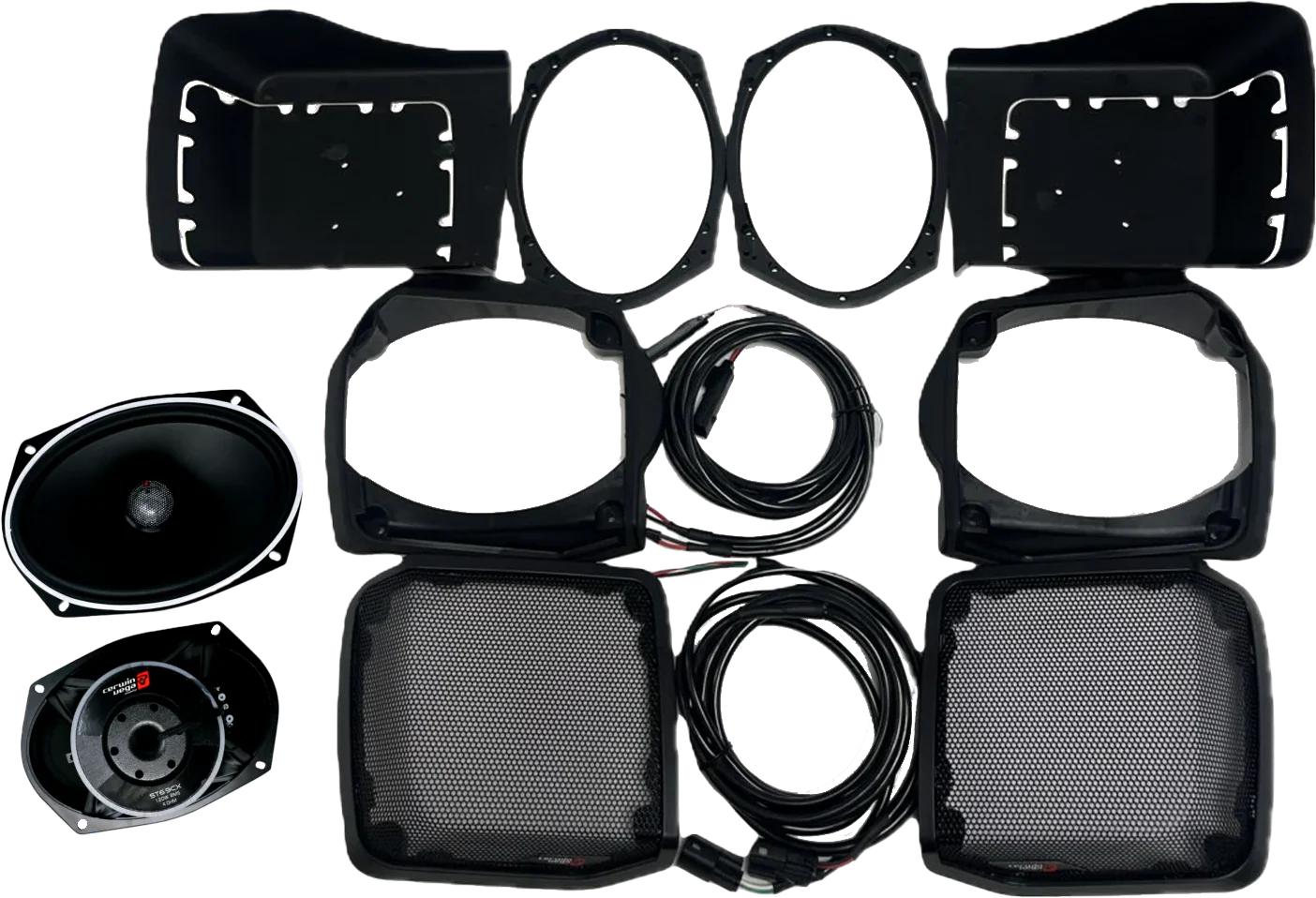 Cerwin Vega 6"X9" Cut In Lid Kit W/ Ph694 2014 2023 Flh/T Bags