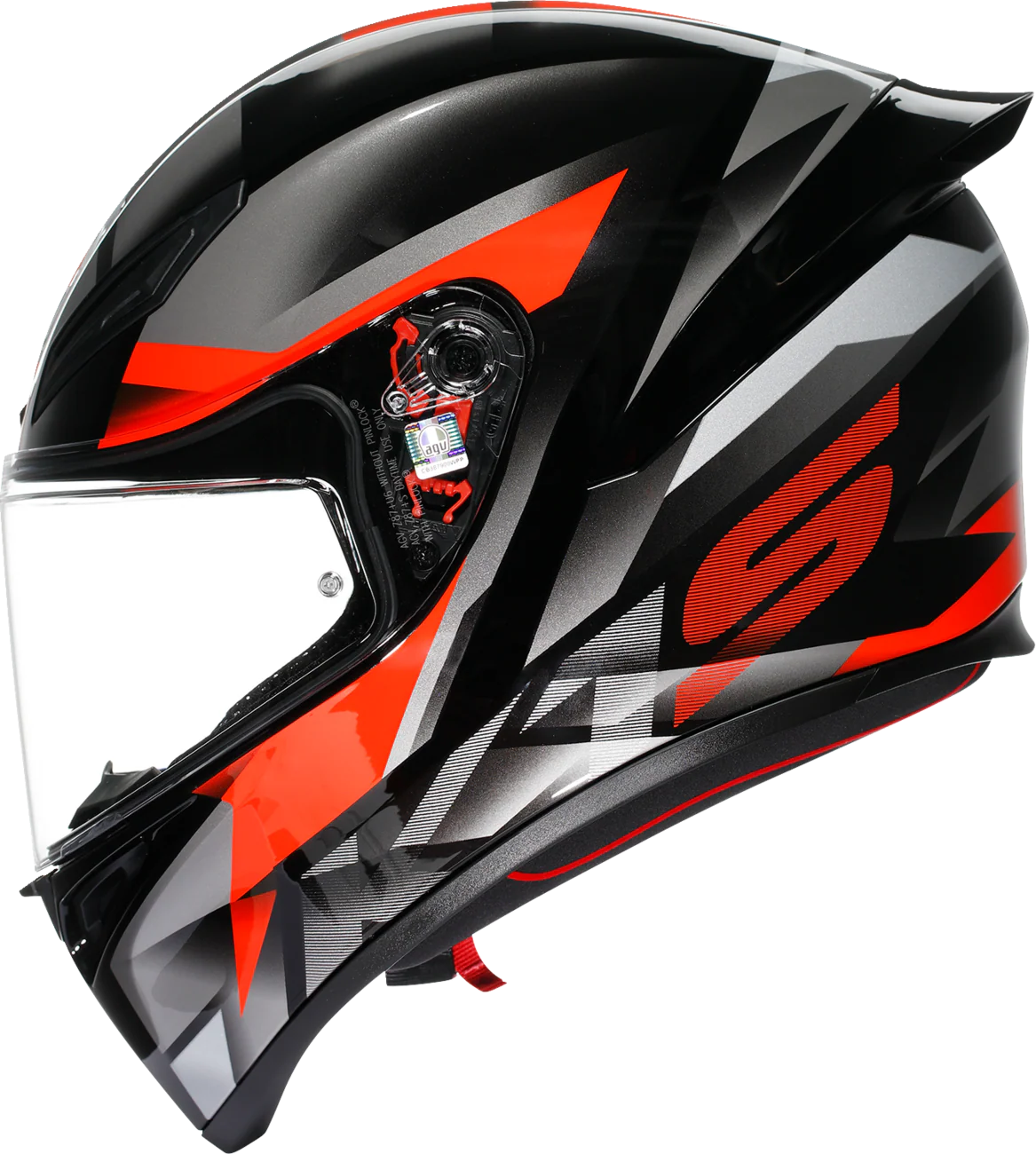 AGV K1 S Helmet - Fastlap - Black/Gray/Red - 2XL 21183940180642X - Image 7