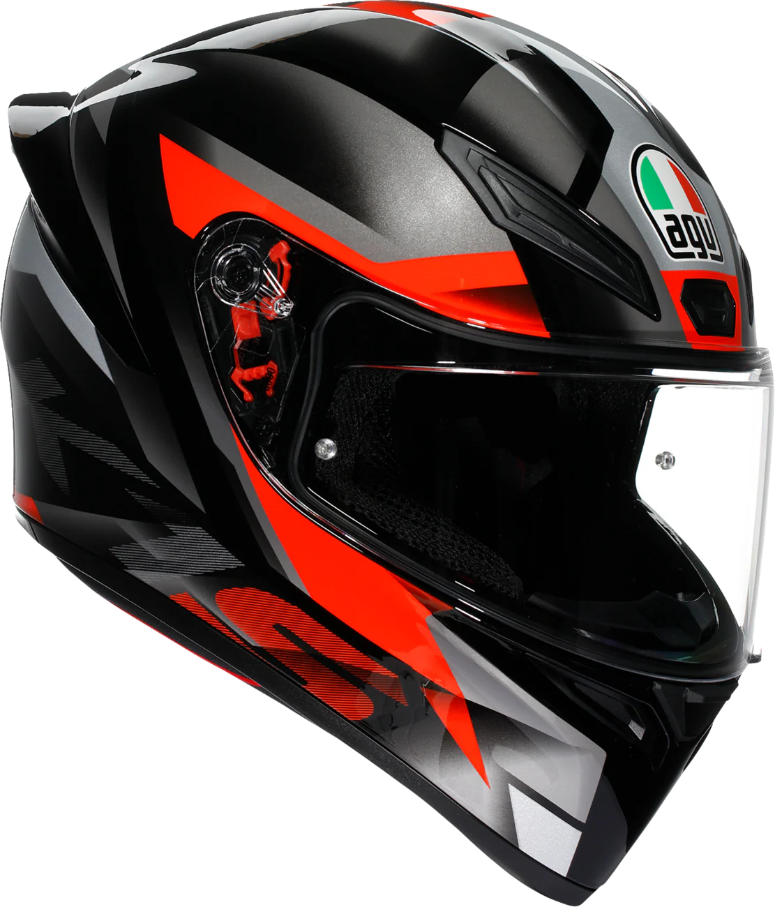 AGV K1 S Helmet - Fastlap - Black/Gray/Red - Large 2118394018064L