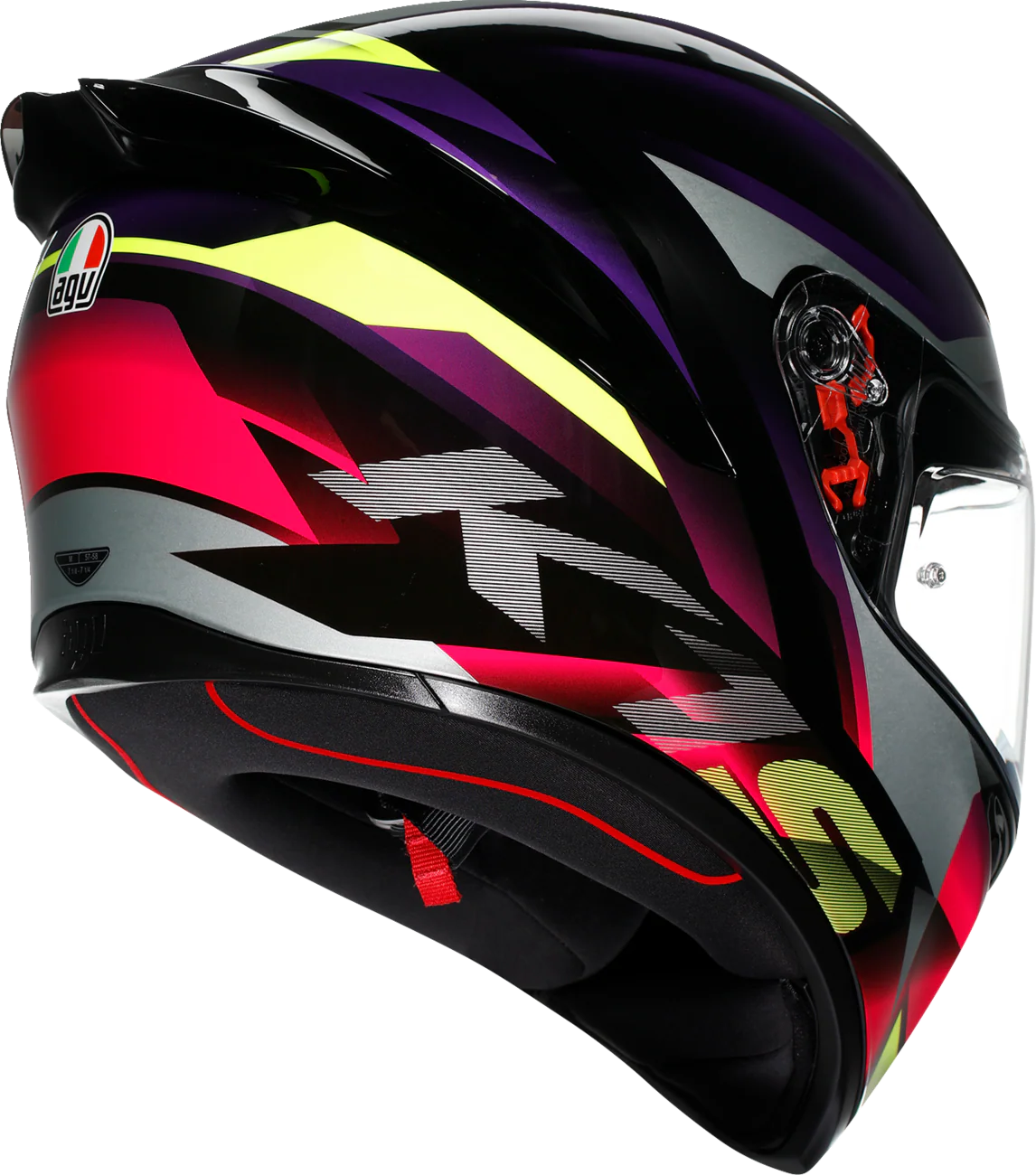 AGV K1 S Helmet - Fastlap - Black/Purple/Pink - XL 2118394018065XL - Image 3
