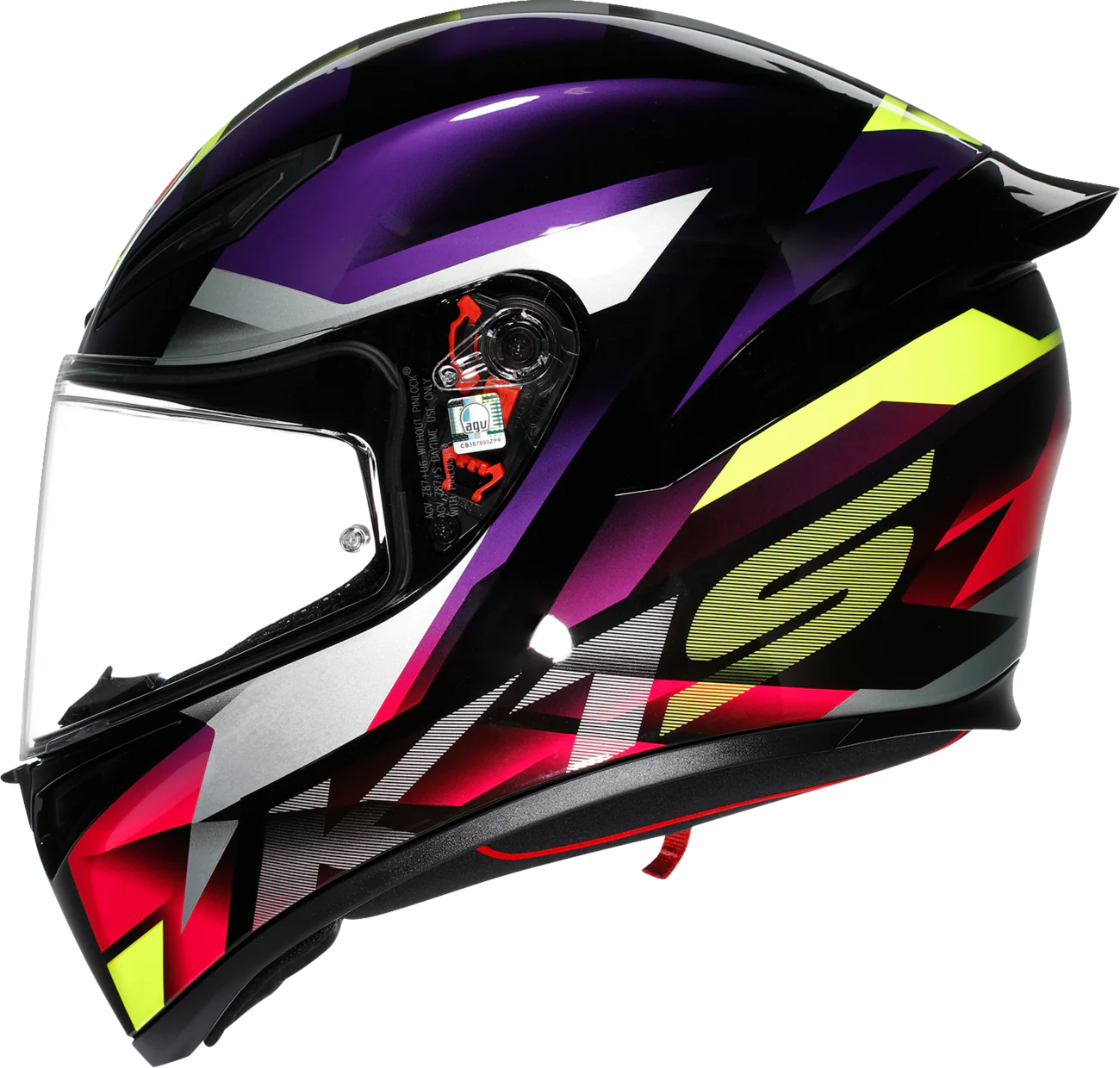 AGV K1 S Helmet - Fastlap - Black/Purple/Pink - XL 2118394018065XL - Image 5