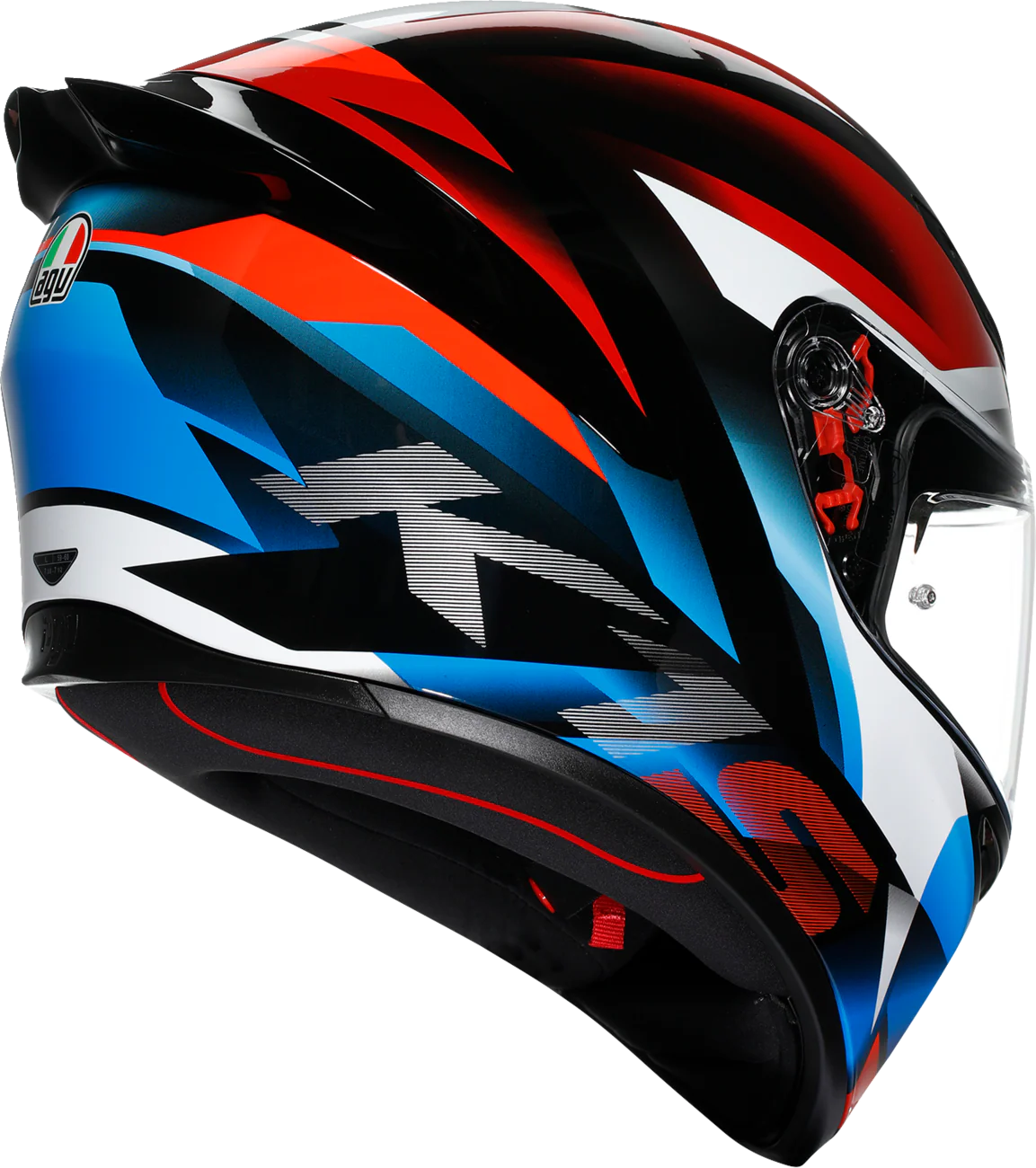 AGV K1 S Helmet - Fastlap - Black/Red/Blue - 2XL 21183940180662X - Image 3