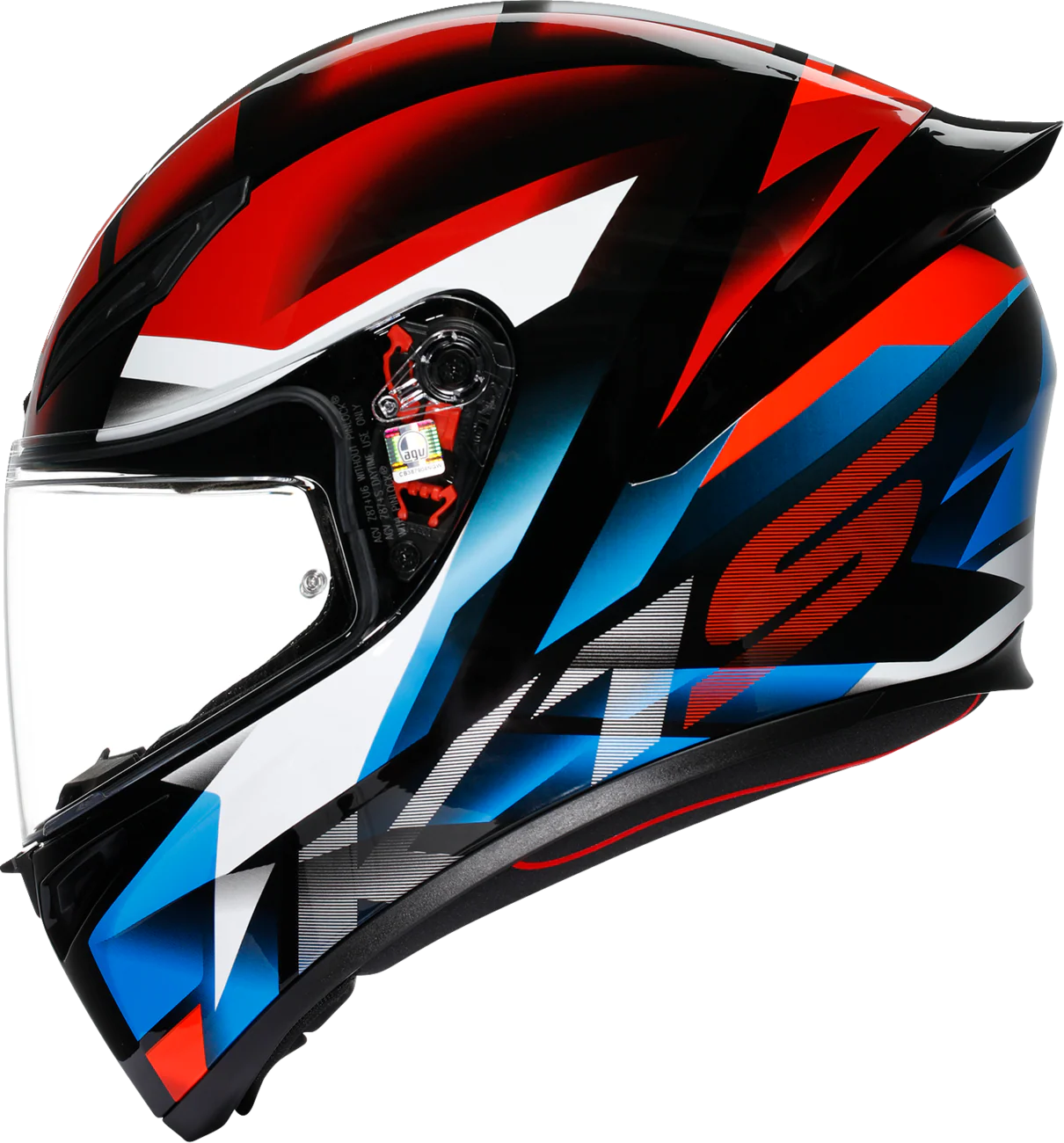 AGV K1 S Helmet - Fastlap - Black/Red/Blue - 2XL 21183940180662X - Image 5