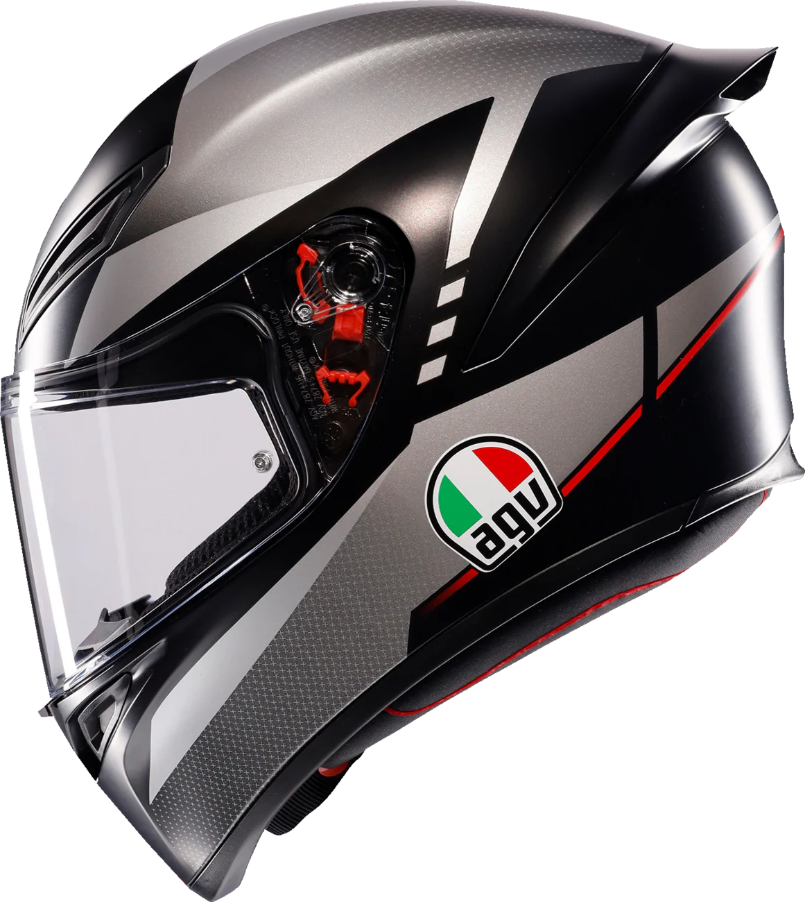 AGV K1 S Helmet - Lap - Matte Black/Gray/Red - 2XL 2118394003-034-XXL - Image 3