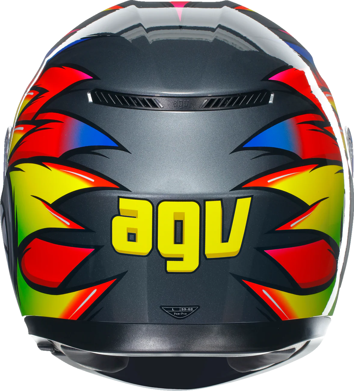 AGV K3 Helmet - Birdy 2.0 - Gray/Yellow/Red - 2XL 21183810040122X - Image 4