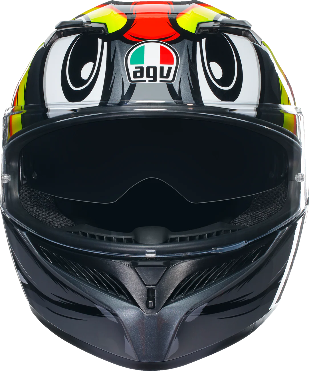 AGV K3 Helmet - Birdy 2.0 - Gray/Yellow/Red - 2XL 21183810040122X - Image 6