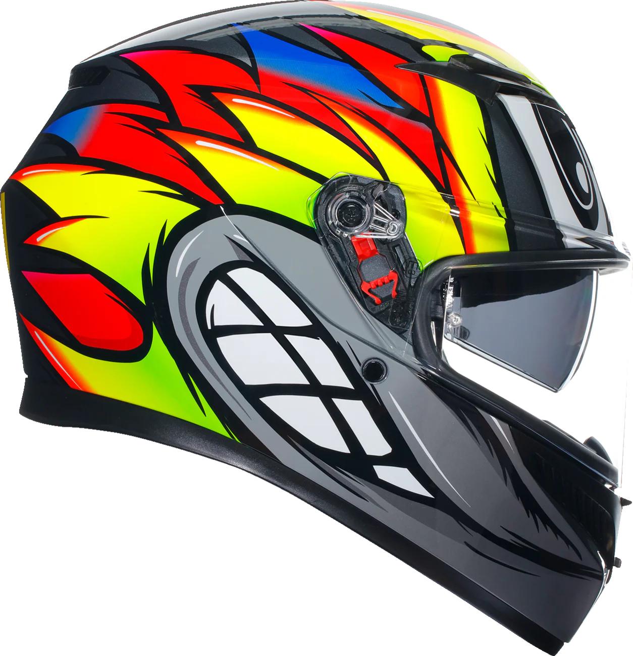 AGV K3 Helmet - Birdy 2.0 - Gray/Yellow/Red - XL 2118381004012XL - Image 2