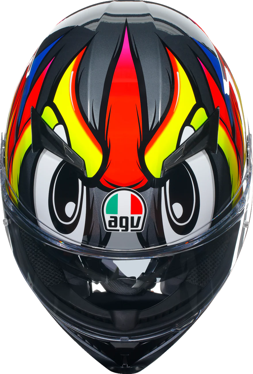 AGV K3 Helmet - Birdy 2.0 - Gray/Yellow/Red - XL 2118381004012XL - Image 7