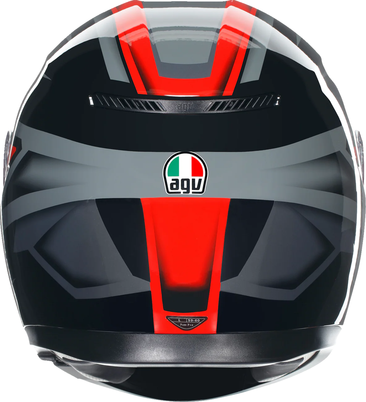 AGV K3 Helmet - Compound - Black/Red - Large 2118381004009L - Image 4