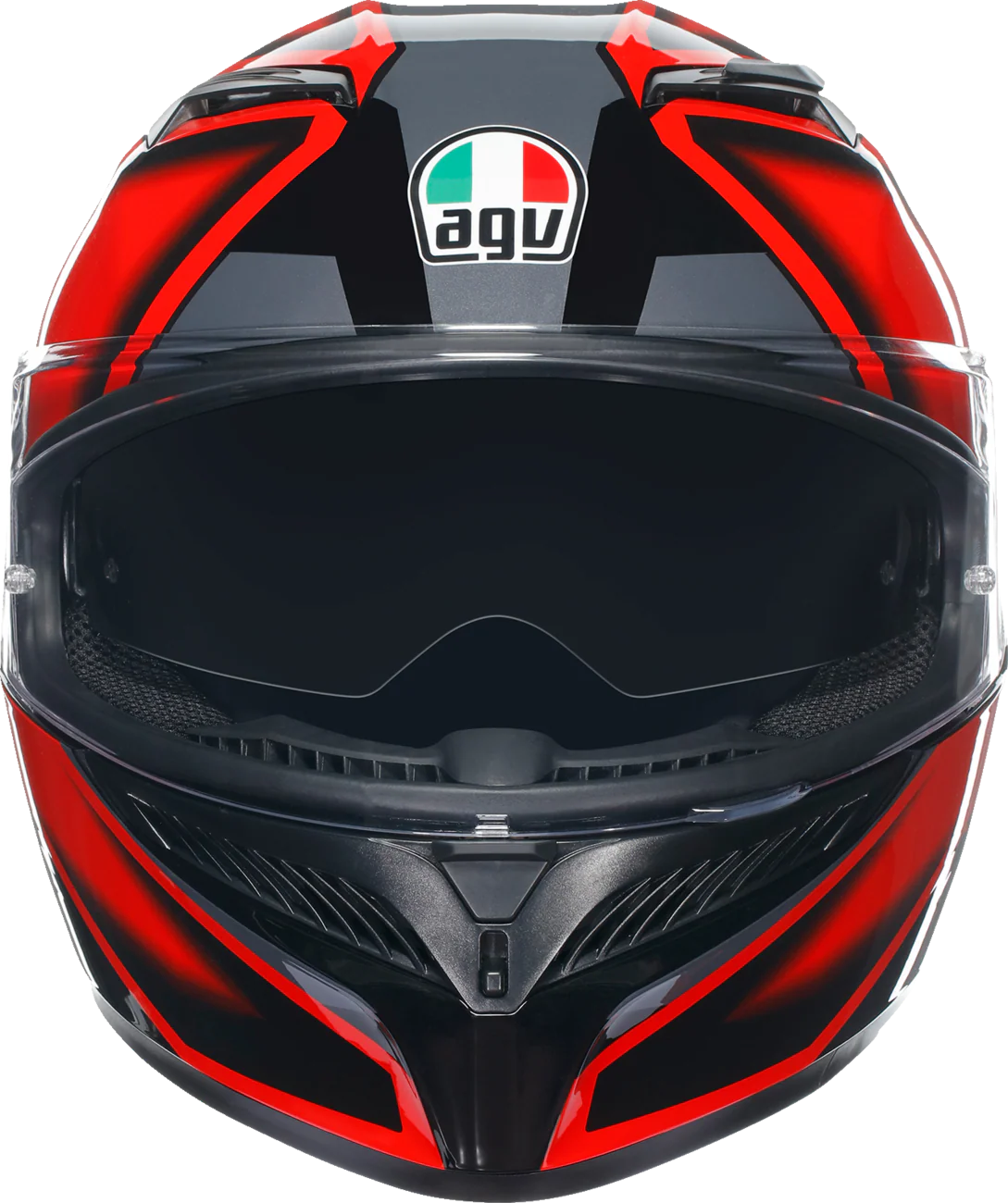 AGV K3 Helmet - Compound - Black/Red - Medium 2118381004009M - Image 2