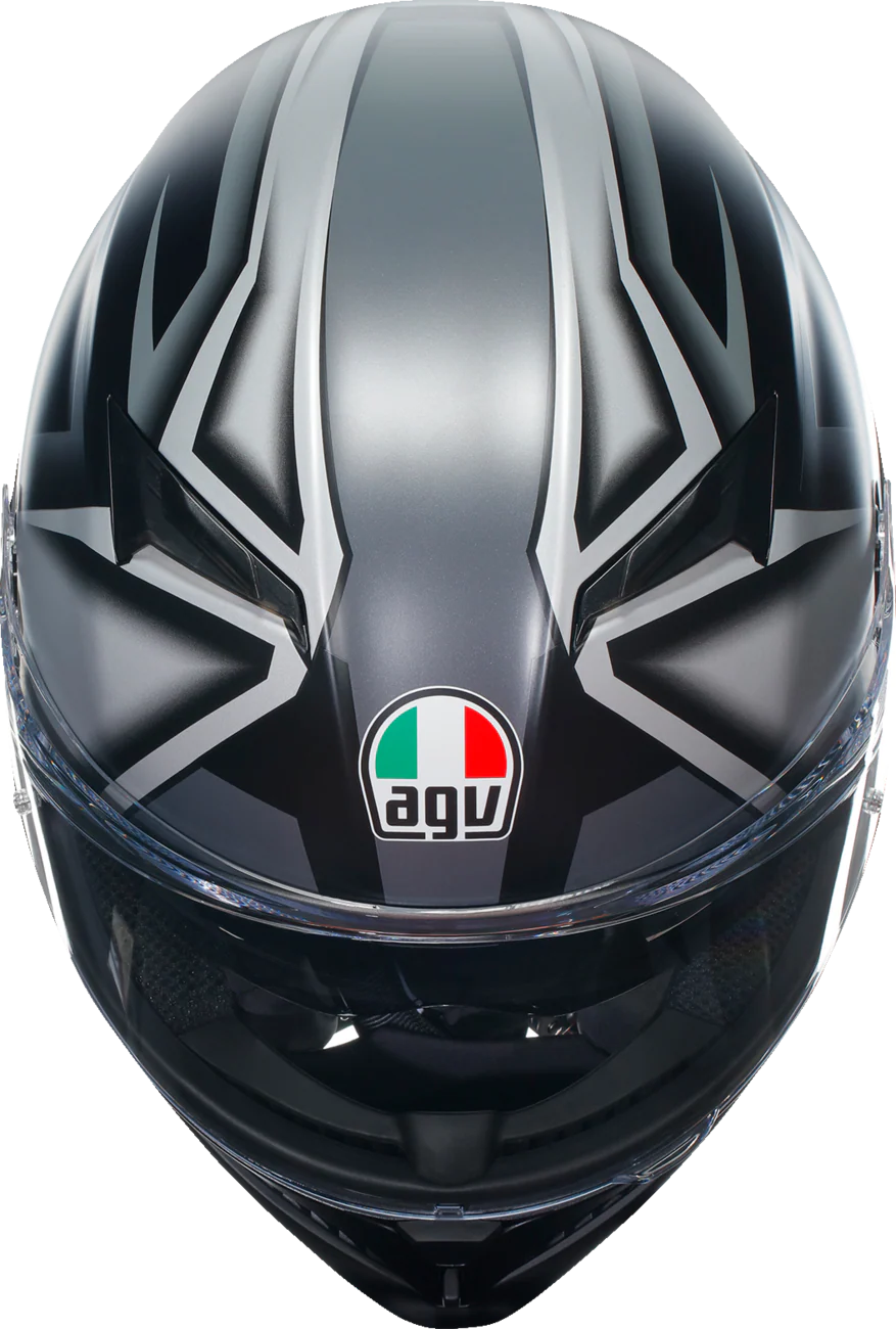 AGV K3 Helmet - Compound - Matte Black/Gray - Medium 2118381004008M - Image 4