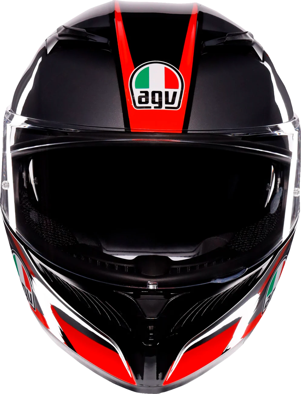 AGV K3 Helmet - Striga - Black/Gray/Red - Medium 2118381004-018-M - Image 2