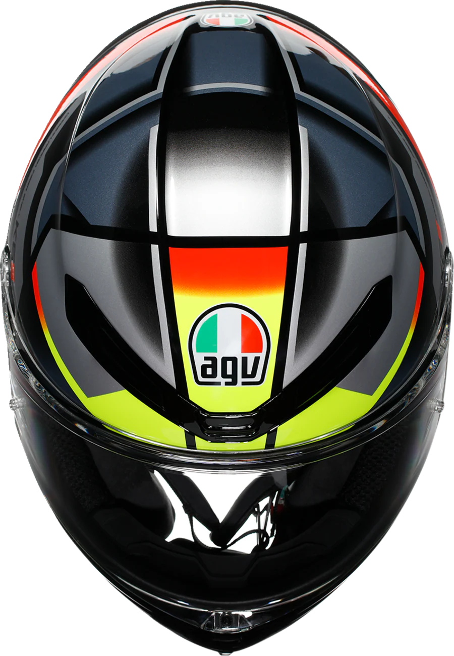 AGV K6 S Helmet - Erazer - Black/Red/Yellow Fluo - Small 2118395002-026-S - Image 7