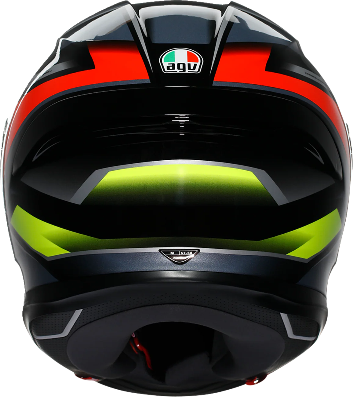 AGV K6 S Helmet - Erazer - Black/Red/Yellow Fluo - XL 2118395002-026-XL - Image 4