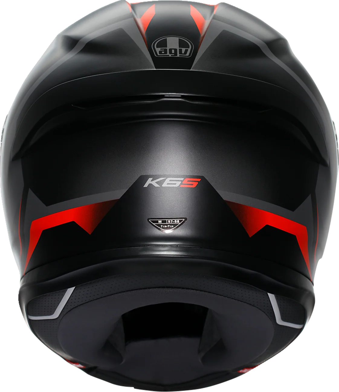 AGV K6 S Helmet - Karve - Matte Black/Gray/Red - 2XL 2118395002-024-XXL - Image 4