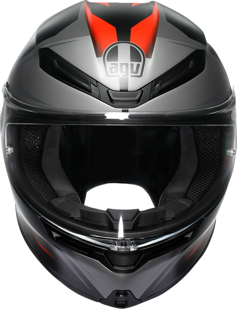 AGV K6 S Helmet - Karve - Matte Black/Gray/Red - 2XL 2118395002-024-XXL - Image 6