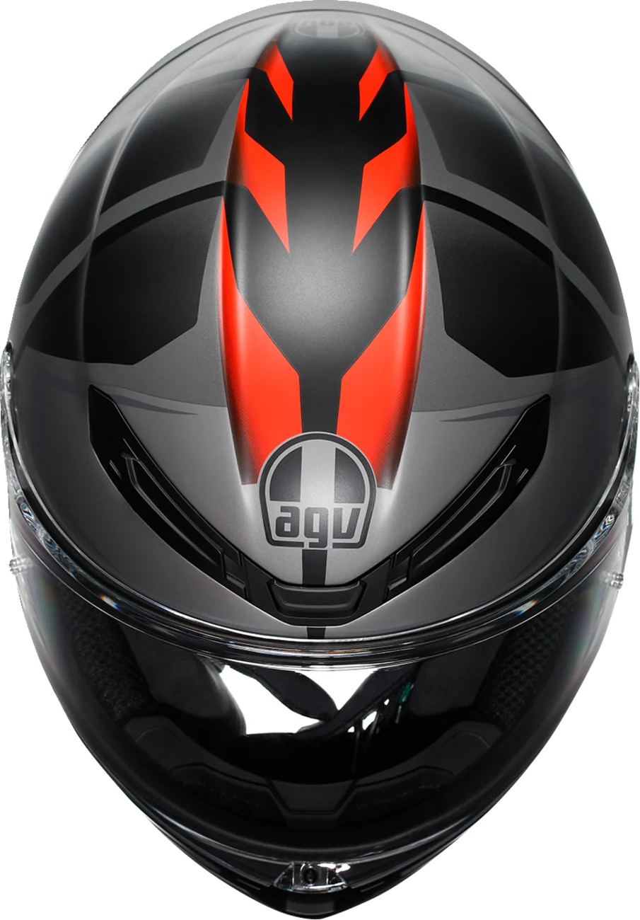AGV K6 S Helmet - Karve - Matte Black/Gray/Red - 2XL 2118395002-024-XXL - Image 7