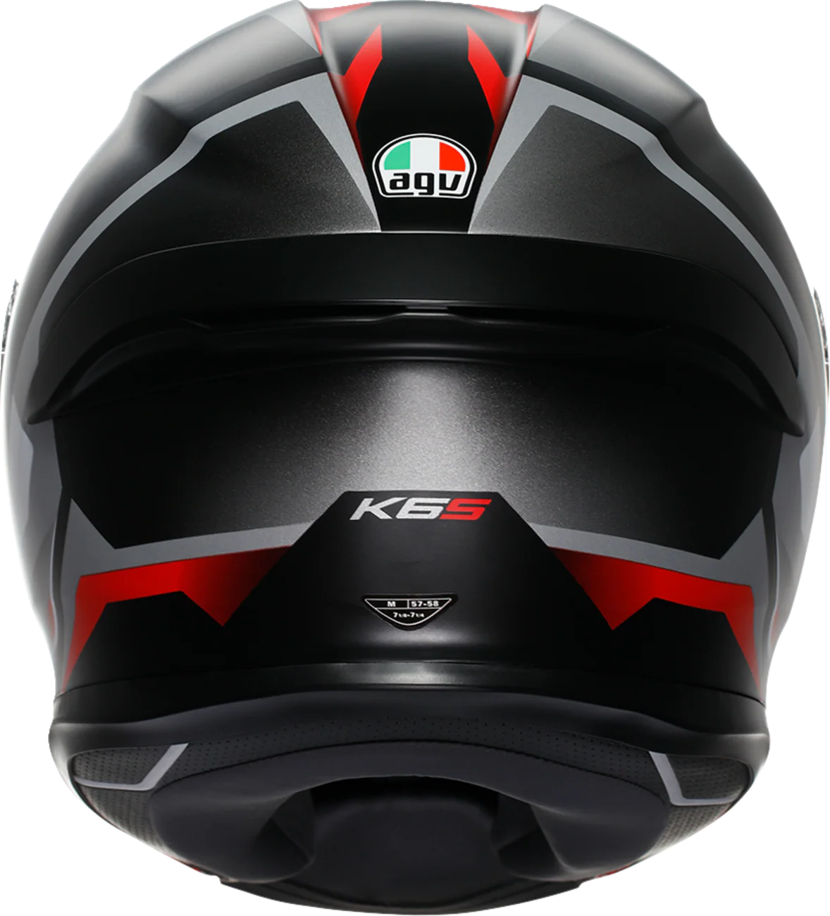 AGV K6 S Helmet - Karve - Matte Black/White/Red - XL 2118395002-025-XL - Image 4