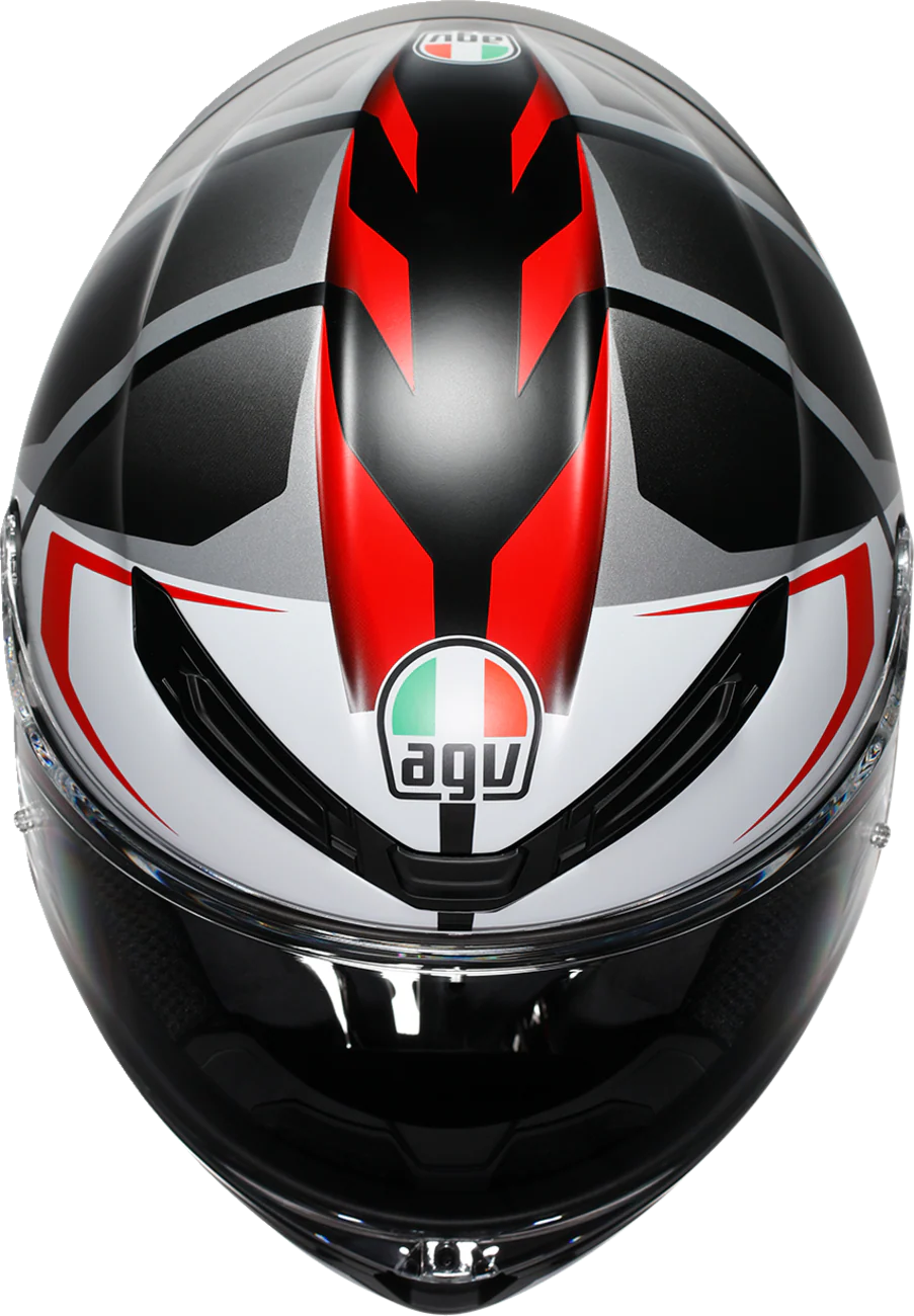 AGV K6 S Helmet - Karve - Matte Black/White/Red - XL 2118395002-025-XL - Image 7