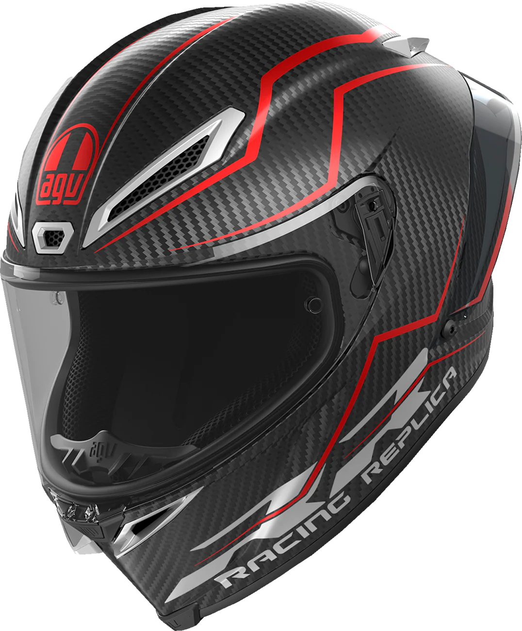 AGV Pista GP RR Helmet - Intrepido - Matte Carbon/Black/Red - Large 2118356002-019-L - Image 6
