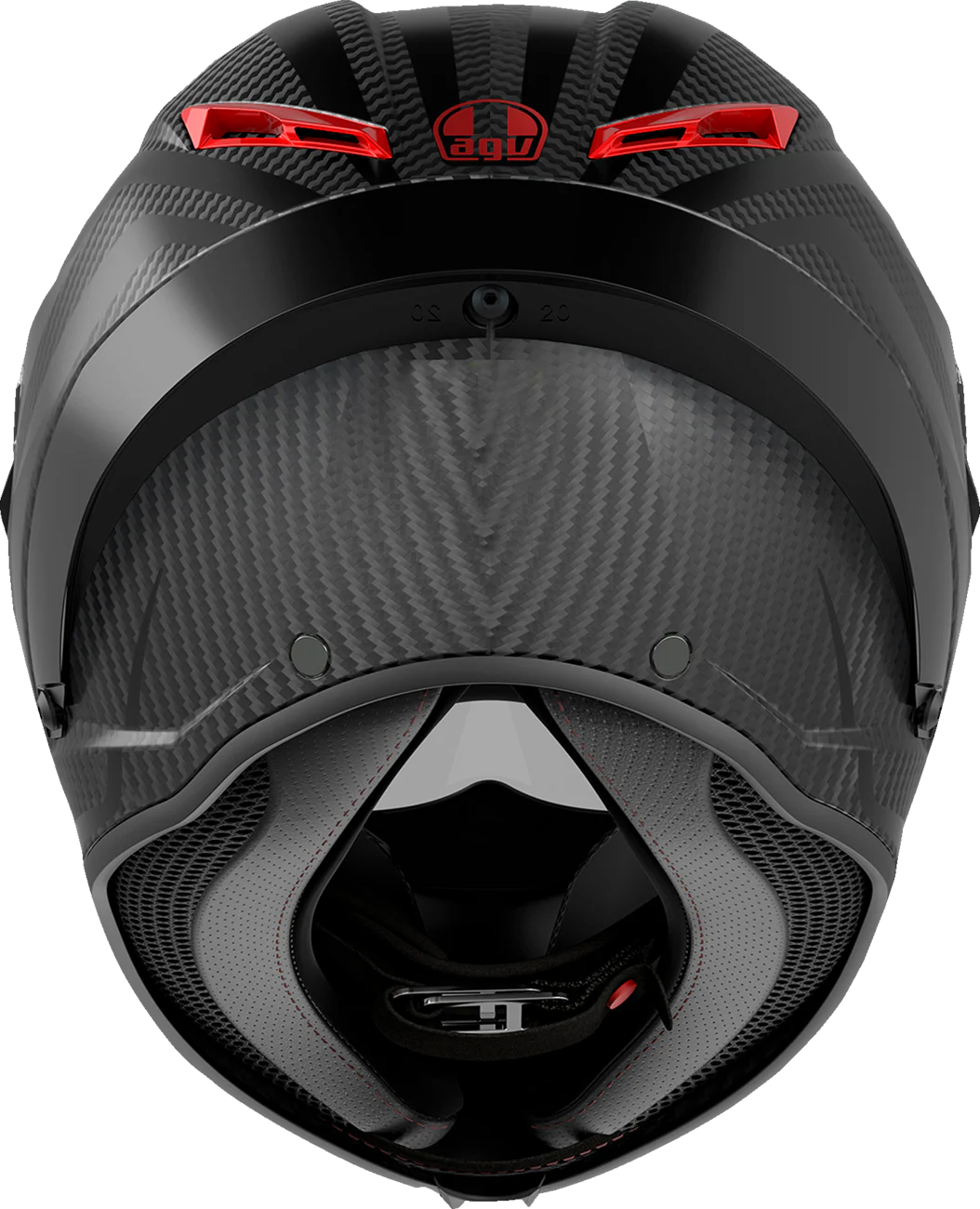 AGV Pista GP RR Helmet - Intrepido - Matte Carbon/Black/Red - Small 2118356002-019-S - Image 4