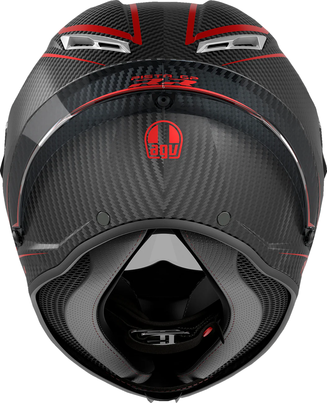 AGV Pista GP RR Helmet - Intrepido - Matte Carbon/Black/Red - Small 2118356002-019-S - Image 9