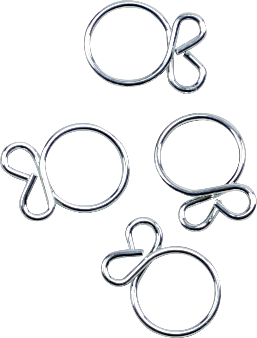 ALL BALLS Refill Kit - Wire Clamp - Silver - 4-Pack FS00042