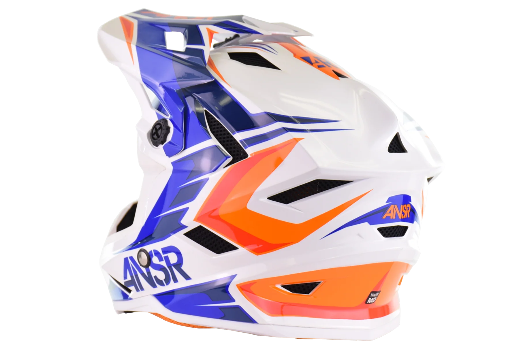 ANSR - A15 BMX Faze Helmet - Blue Orange - Youth Medium (open Box) - Image 3
