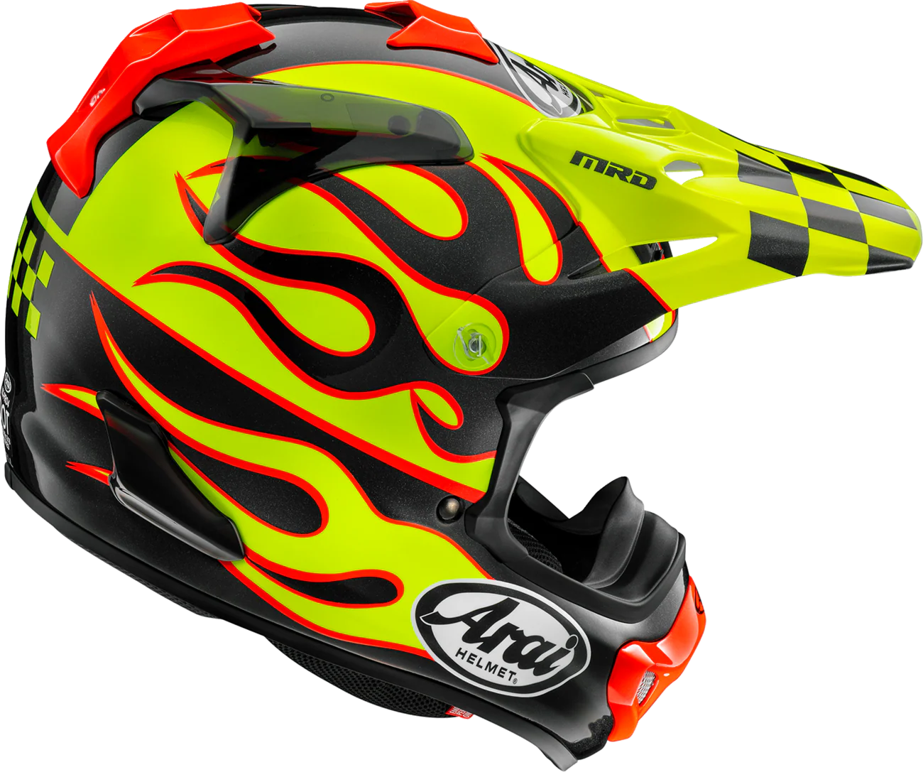 ARAI HELMETS VX-Pro4 Helmet - Flame - Yellow - XL 0110-8963 - Image 2
