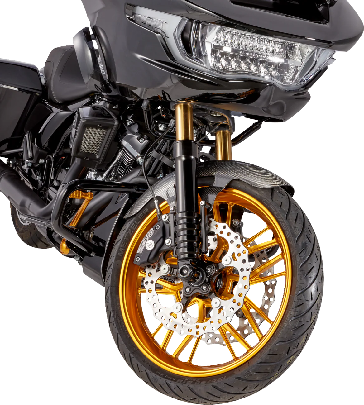 ARLEN NESS Front Fender - Cafe - 19" - Black 210-017 - Image 3