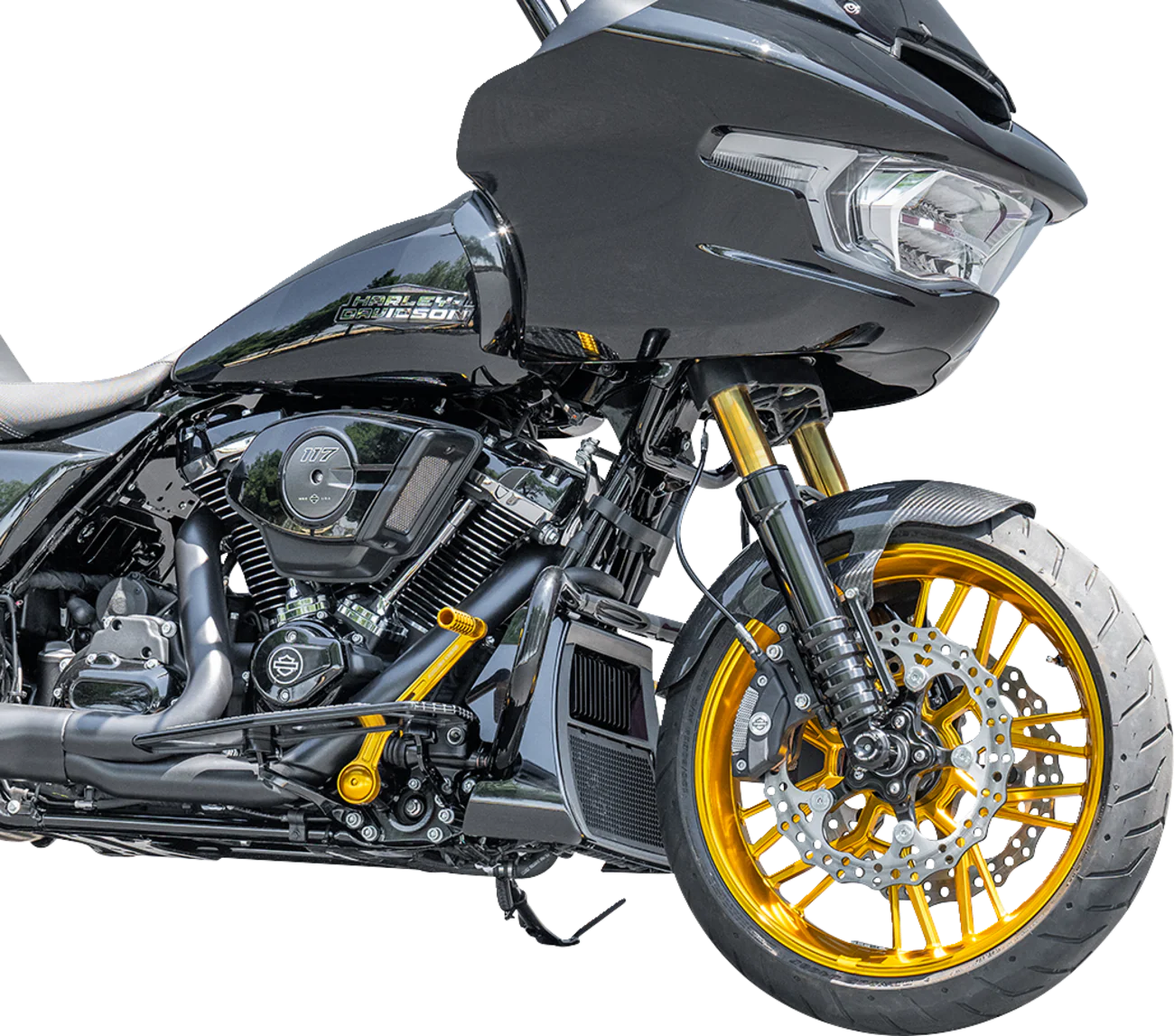 ARLEN NESS Front Fender - Cafe - 19" - Black 210-017 - Image 4