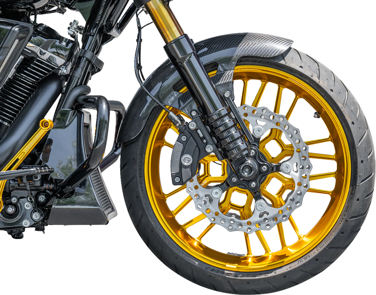 ARLEN NESS Front Fender - Cafe - 19" - Black 210-017 - Image 5