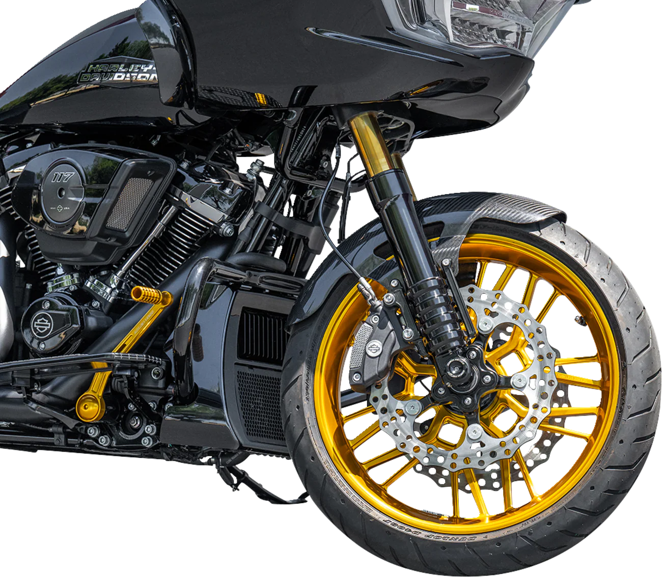 ARLEN NESS Front Fender - Cafe - 19" - Black 210-017 - Image 6