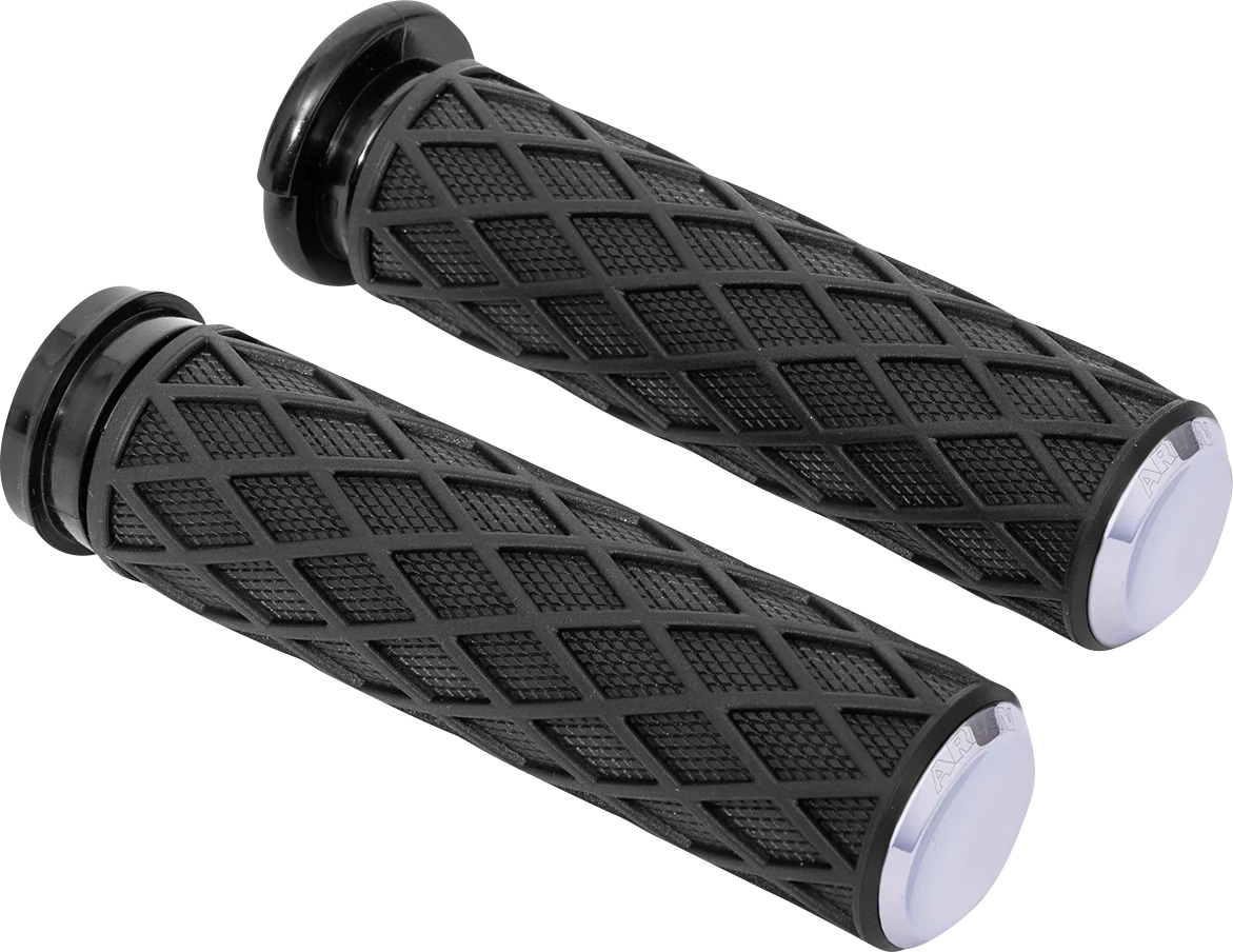 ARLEN NESS Grips - Diamond - TBW - Chrome 500-008