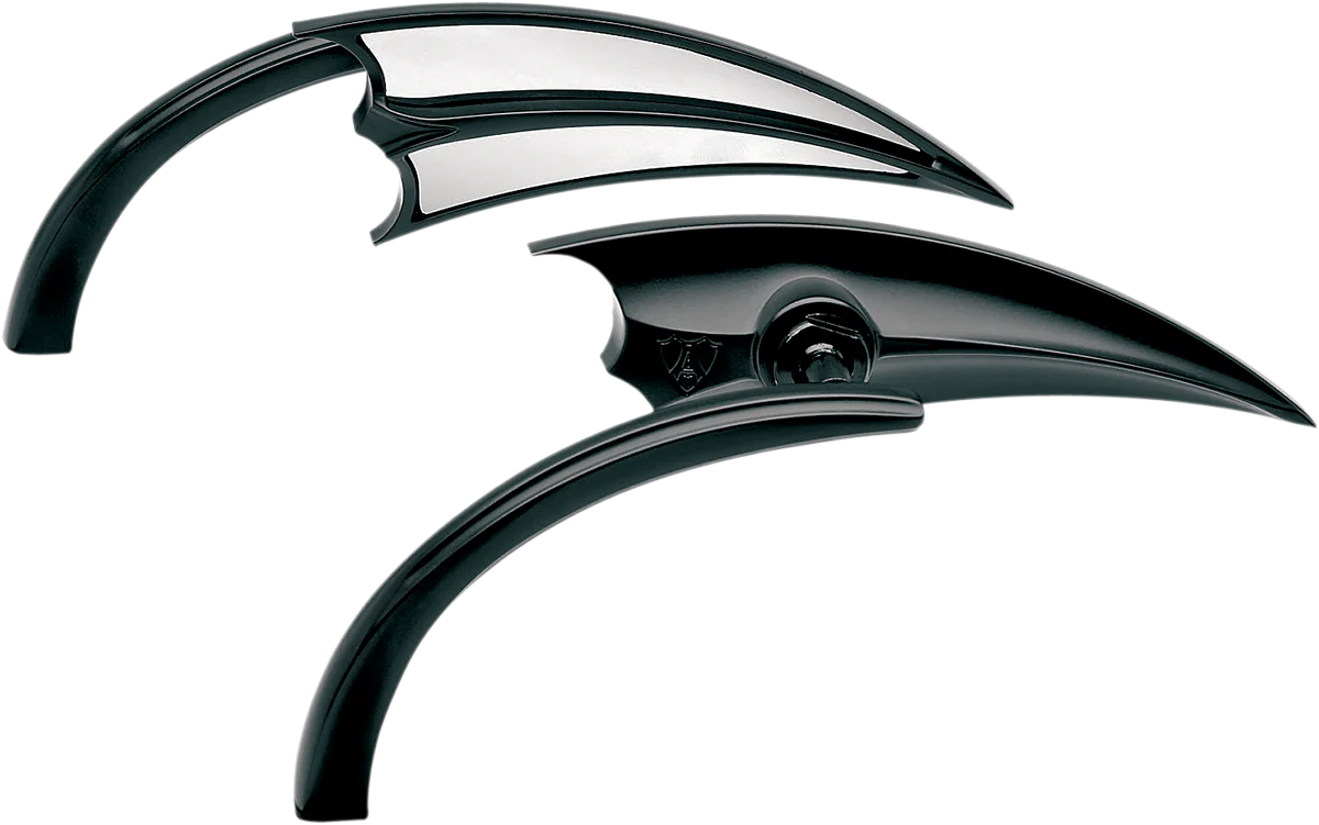 ARLEN NESS Mirror - Micro - Scoop - Side View - Triangle - Black - Left 13-028