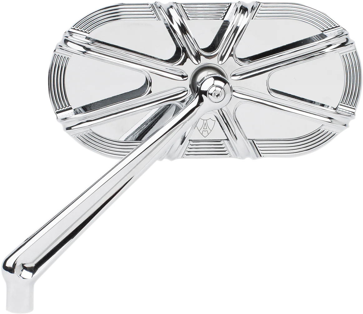 ARLEN NESS Mirror - Side View - Caged Series/Deep Cut - Chrome - Left 13-165 - Image 2