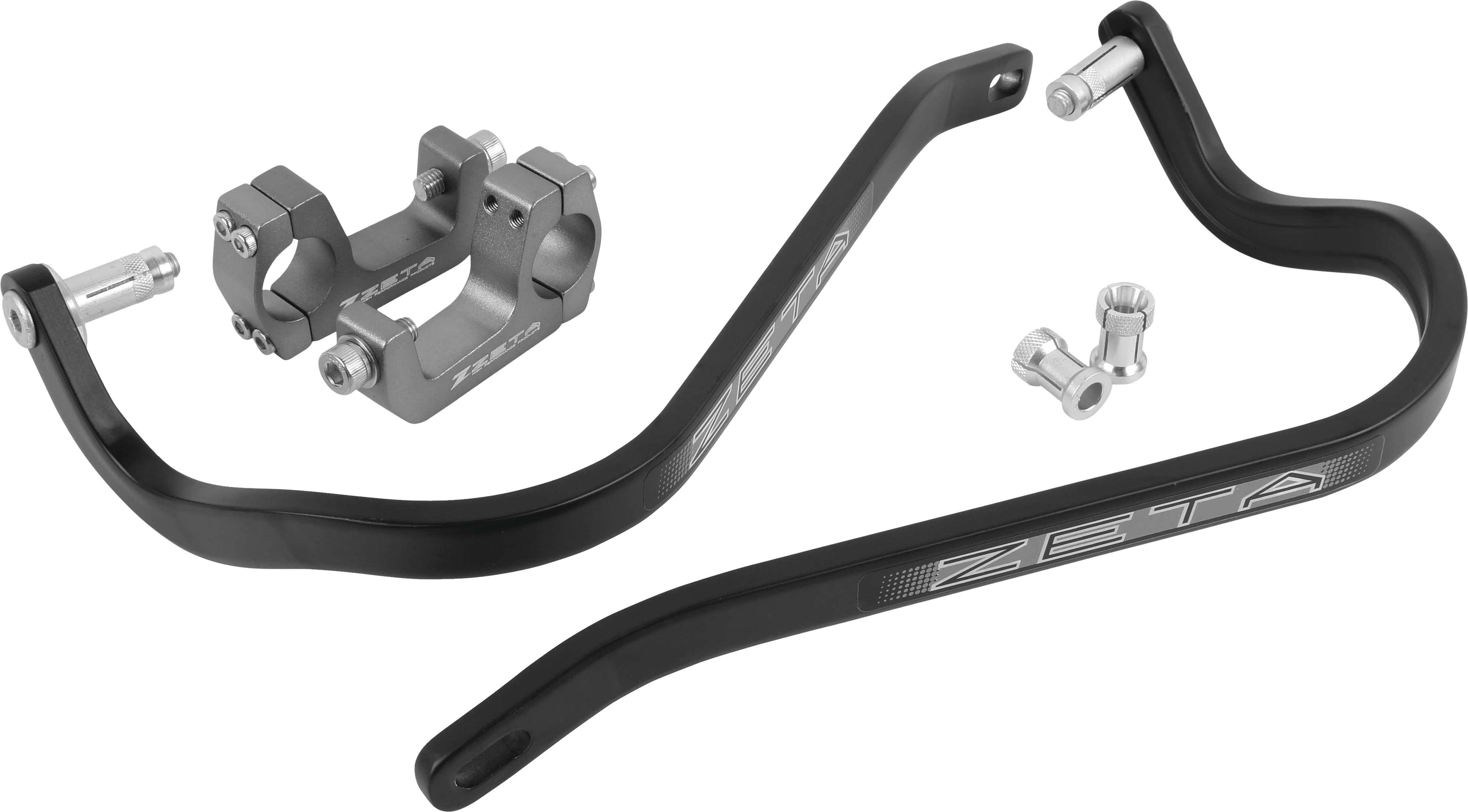 Zeta Armor Hand Guard W/U Clamp 1 1/8 In Black