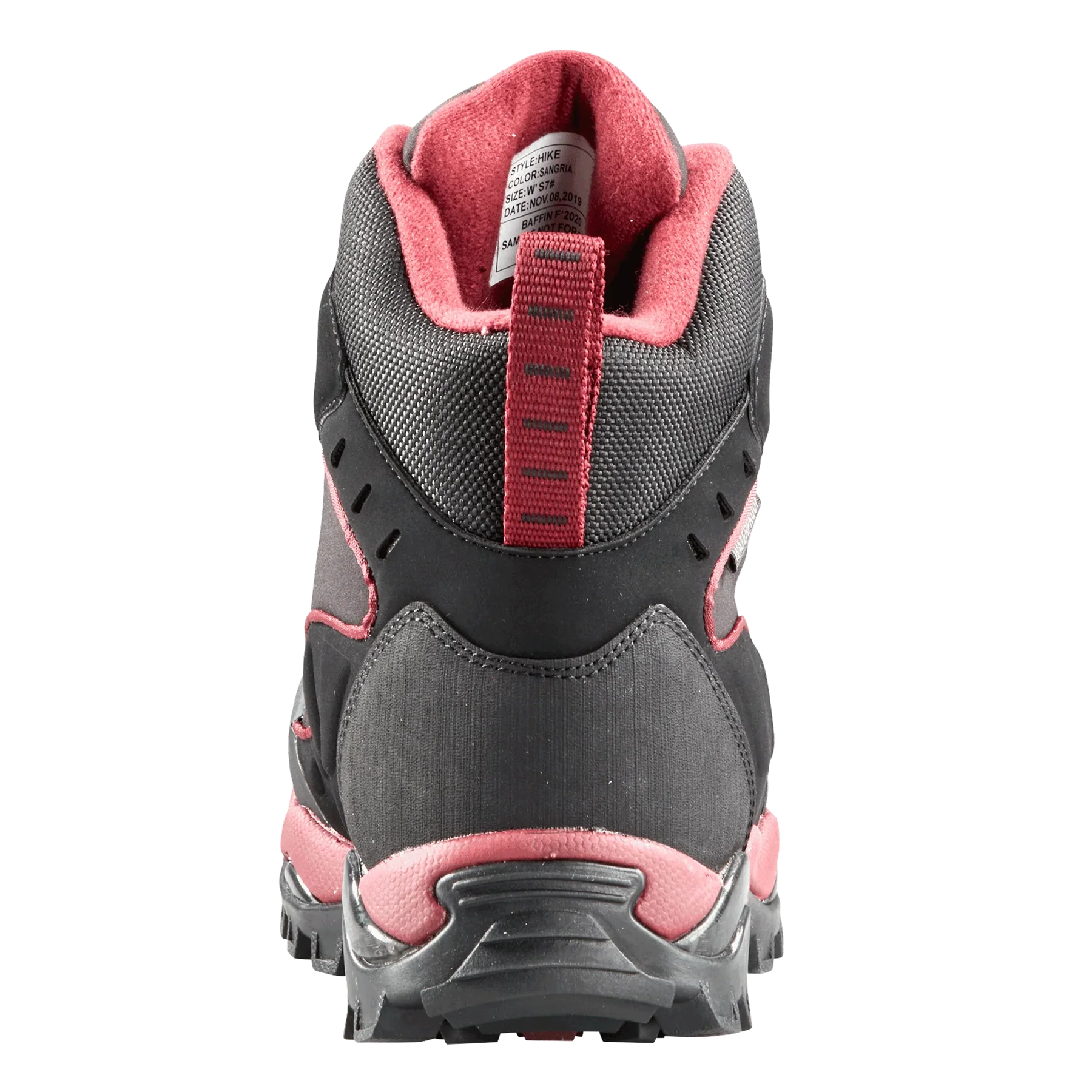 Baffin - Women's Hike Boot Black/Sangria - Image 3
