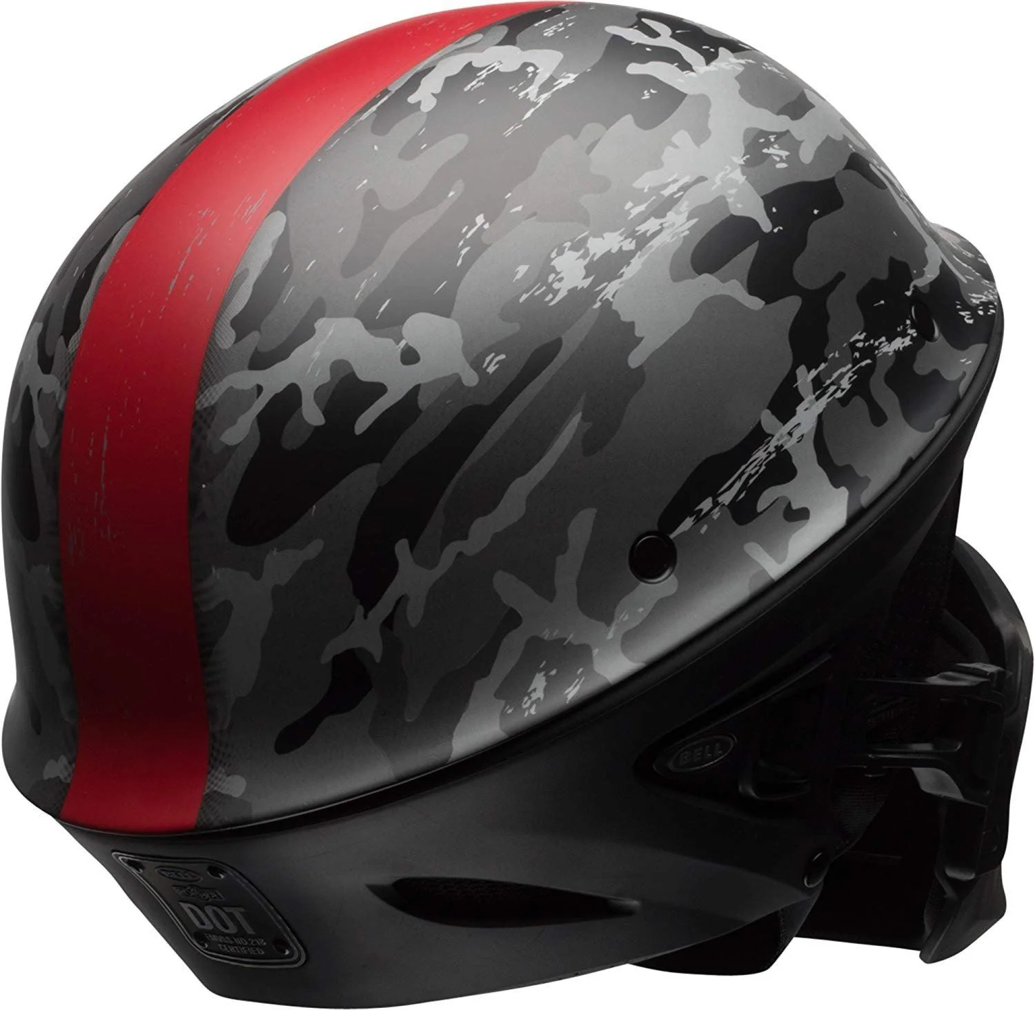 Bell - Rogue Half Helmet - Ghost Recon Camo - Black/Grey/Red - L - Image 3