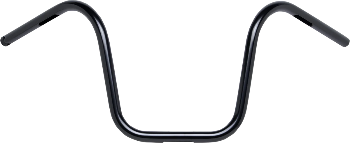 BILTWELL 1" Handlebar w/ TBW Plugs - Ape Hanger - Black 6004-2017