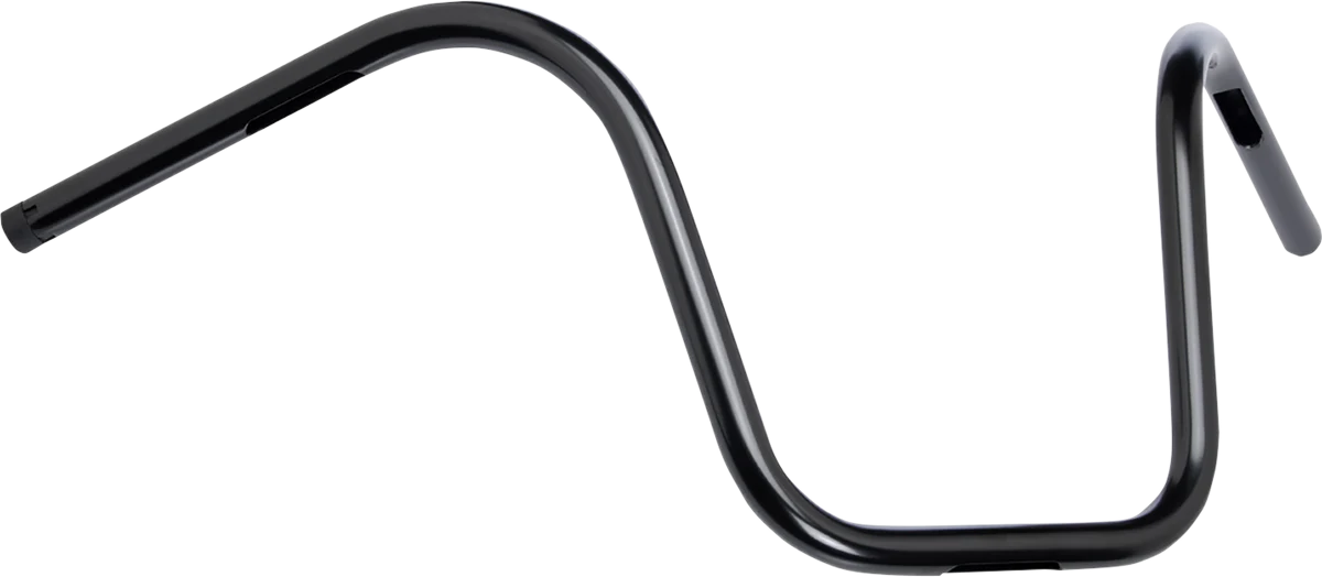 BILTWELL 1" Handlebar w/ TBW Plugs - Ape Hanger - Black 6004-2017 - Image 2
