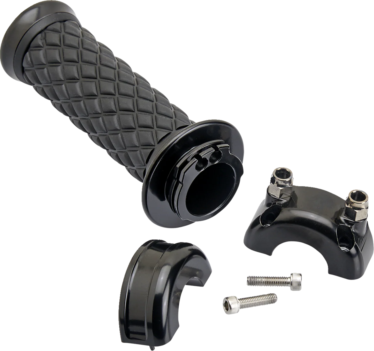 BILTWELL Alumicore Grips - Custom - Black 6606-201-01 - Image 3